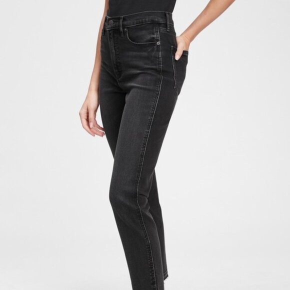 Gap | High Rise Vintage Slim Jeans | Faded Black | Size 32 - Picture 1 of 6